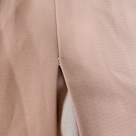 Dessy Collection Bustier Crepe Midi Dress  With Adjustable Bow Straps 30… - Picture 8 of 9